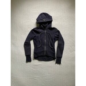 Y2K Lululemon athletica Special Edition‎ Cotton Knit Hoodie Blue Sz 4 coquette